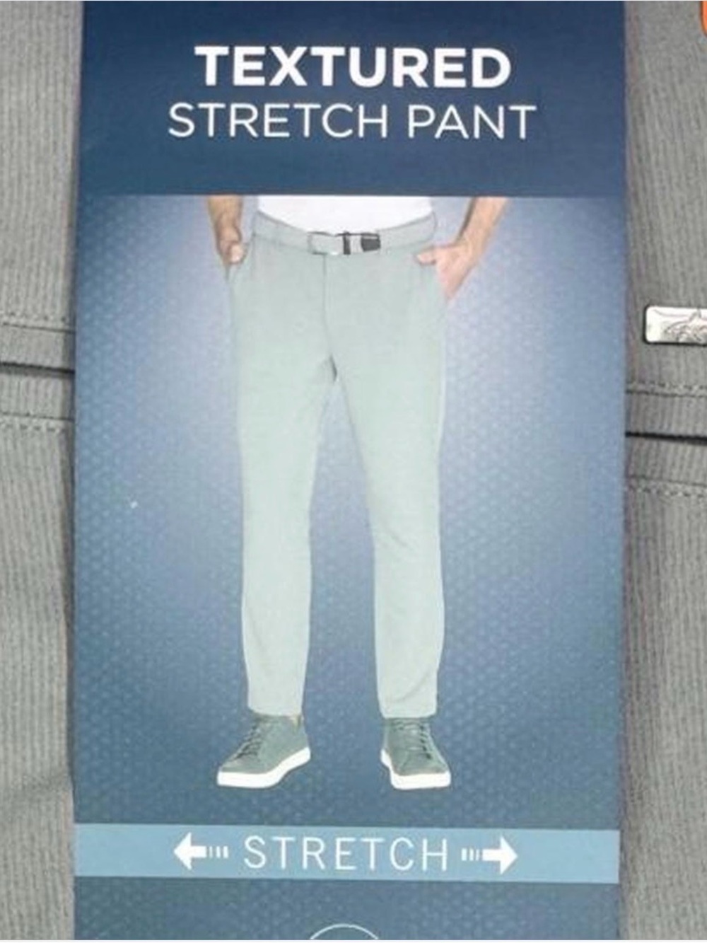 Greg Norman Collection Stretch Textured Chinos - Light Gray